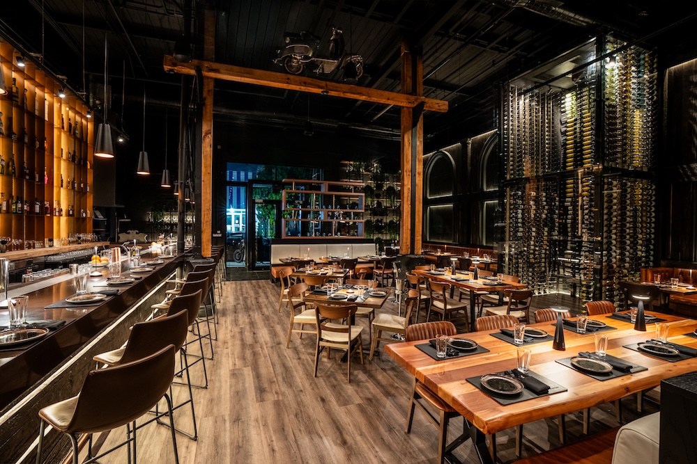 Dining room of Francesco Martucci in Wynwood, Miami